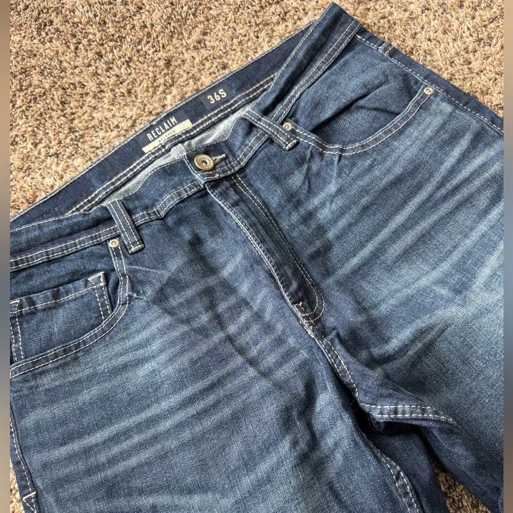 Reclaim Blue Denim Jeans Size: 36x30